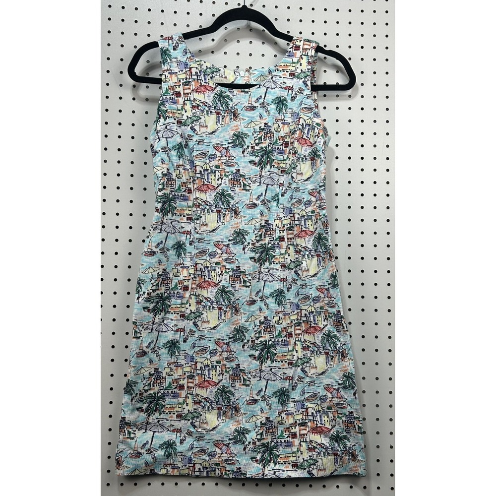 TALBOTS Seaside Villa Shift Vacation Dress, Women's Size 4 Petite,